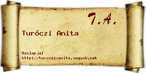 Turóczi Anita névjegykártya